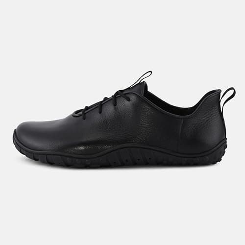 BAER SuperStride Formal Shoes for Men Genuine Leather Barefoot Footwear Wide Toe Box Office Wear Helps Reduce Foot Discomfort & Toe Compression with Premium Comfortable Oxford Footwear Design (UK 11,  5