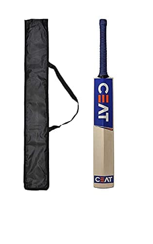 Xtroke Popular Willow Cricket Bat with Ball and Bat Cover for Tennis Ball, Full Size (15 Years and Above Adult)