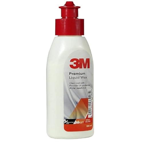 3M Premium Liquid Wax, Restores Car Paint Gloss, Water Repellent and UV Protection (100ml, Pack of 1) 2