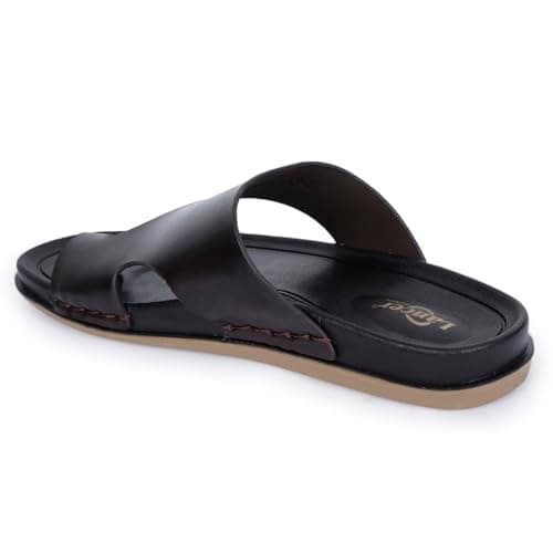 Lancer LUXE-201BRN Brown Double Density Soft Cushion Slippers, 9 3