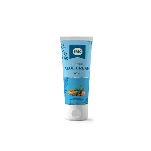 IMC Herbal Aloe Cream | Healthy, Fair, Soft Skin; Reduces Dark Circles & Unevenness (60 g)
