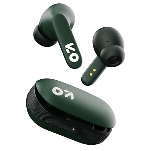 GOBOULT Y1 Ear Buds Wireless with 50H Playtime, Clear Calling ENC Mic, Low Latency Gaming, Made in India, 10mm Bass Drivers Earbuds Buds TWS Bluetooth (Green)