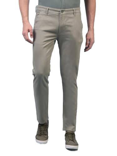 Crimsoune Club Men's Green Printed Trousers (38)