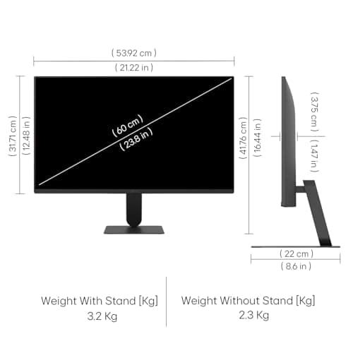 LG 24U411A-B Smartchoice 60 cm (24-inch) Full HD (1920 x 1080) IPS Monitor, 3-Side Virtually Borderless, 1ms MBR, 120Hz, sRGB 99%(Typ.), HDR10, Reader Mode, Flicker Safe, VGA, HDMI, Slim Stand, Black 4