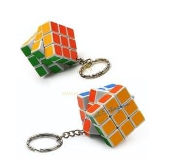 ANANT ENTERPRISES 2 Pcs Mini 3x3 Magic Speed Puzzle Cube Keychain – Keyring Key Chain Toy for Kids & Adults – Return Gifts Bulk, Pinata Filler, Birthday Party Favors, Goody Bag Stuffers (Pack Of 2)