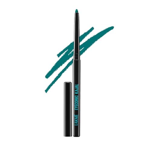 Lakmé Eyeconic Kajal, Turquoise, Water Proof, Smudge Proof, Lasts Upto 22 Hrs, 0.35 g