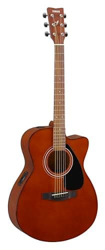 Yamaha FSX80C Semi-Acoustic Electric Guitar, Natural Wood Brown Finish, 6-String Folk Cutaway Body with Built-In Pickup & EQ System, Smooth Playability and Rich Tone, Made in India 2
