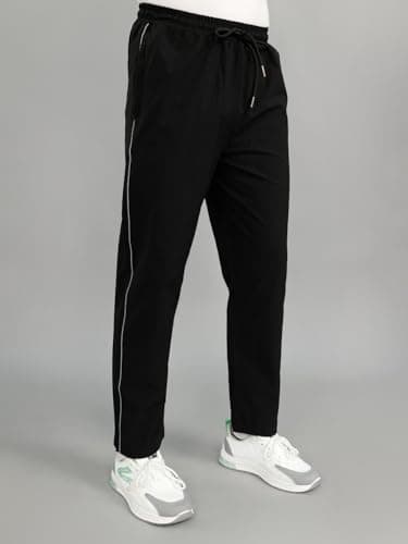 Monte Carlo Mens Regular Fit Solid Lower | Comfortable Stretchable Sports Lower for Men | Casual Gym Wear Jogger Black XL 2