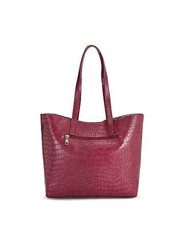 Caprese womens OPRAH T Large MAROON Tote Bag 2