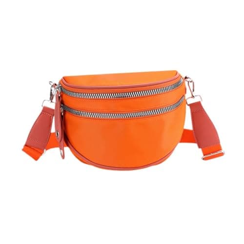 ATORSE Women Shoulder Bag Travel Purse Handbag For Vacation Traveling Party Orange 3
