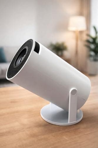 Steepify Portable Mini Projector | 720p Resolution Support with 4K Decoding | WiFi 5G & Bluetooth 5.0 | Smart Cinema Projector with Remote | Compatible with TV Stick, Android & iOS