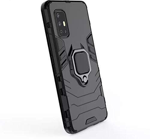 Designerz hub Back Cover for Silicone_Vivo IQOO 3(Armor Defender) Black 2