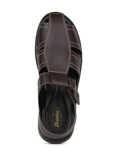Bata Classic Sandal Men's Dark Brown Sandals - 7 UK (8614041) 5