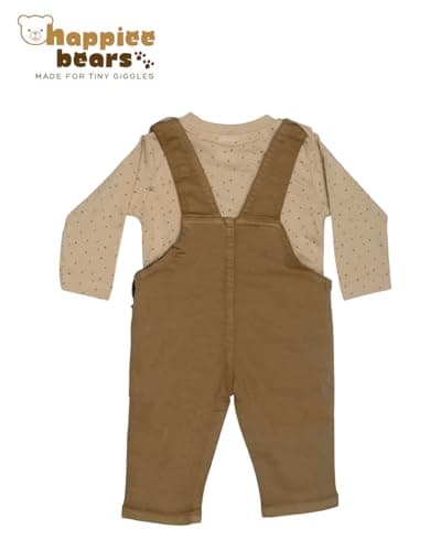 Baby Boy Dungaree Set Soft Cotton T-Shirt & Denim Style | Birthday & Outfit for Infants & Toddlers | Stylish & Comfortable Daily Outfit | 0-6M, 6-12M, 12-18M | Made in India 3