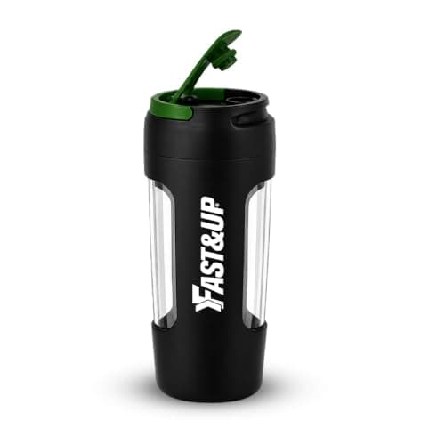 FAST&UP Protein Shaker Bottle 600ml Leakproof BPA-Free, Mixer Cup with Wire Ball