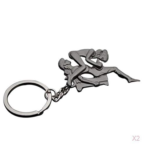 ZOOMELLA Lover Metal Keychain Keyring Key Ring Chain Funny Toy - B#|Modern (1970-Now)| Modern (1970-Now) 2