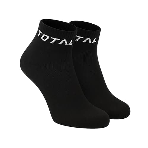 TOTAL Kids Cotton Ankle Length Socks for Boys & Girls | Soft Breathable School Socks | Stretchable Socks for age 10-15 yrs | Pack of 3 Pair | Black 2