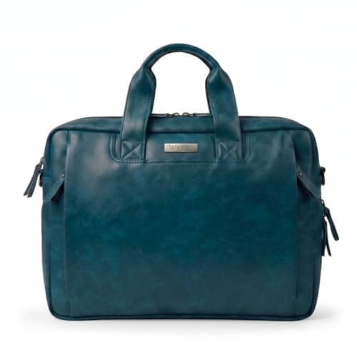VISMIINTREND Stylish Leather Laptop Bags for Men & Women | Office, Messenger, Shoulder, Handbag | Fits 13",14", 15.6 Inch Laptops, Macbook | Corporate Gifts for Men, Clients, Employees