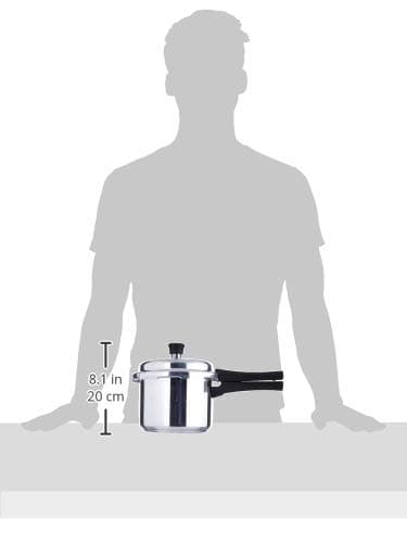 Prestige Popular Plus Induction Base Aluminium Outer Lid Pressure Cooker, 3 Litres, Silver, 3 Liter 3