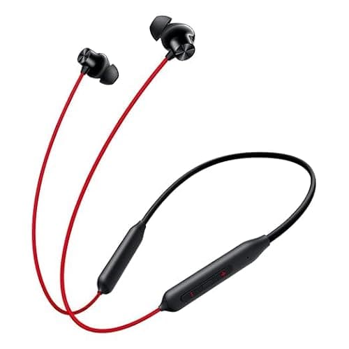 Original Bullets Wireless Z2 in-Ear Neckband, 12.4mm Drivers, 3D Spatial Audio, 10 Min Charge 27H Playtime, AI Noise Cancellation, BT5.4, [Red] Color