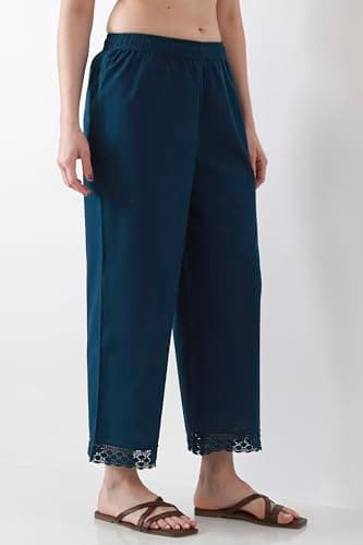 Biba Women Blue Relaxed Palazzos_XL 4