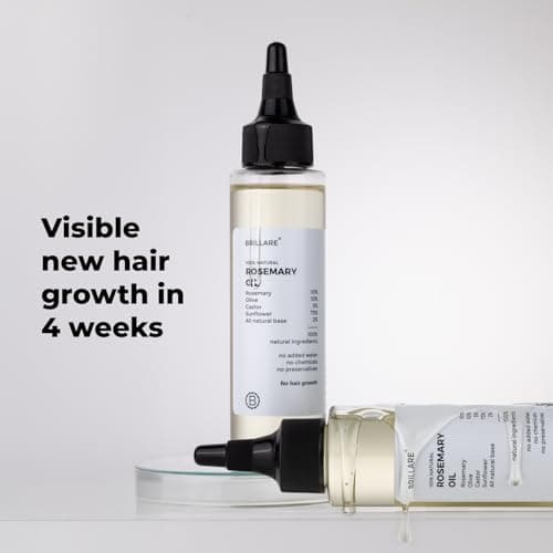 Brillare 10% Rosemary Hair Oil for Hair Growth with 10% Olive Oil & 5% Castor oil | Reduces Hair Fall | Strengthens Hair | Visible Results in 4 Weeks. 5