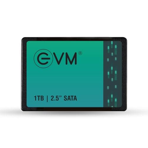 EVM 1TB 2.5 Inch SATA III Internal SSD | Up to 550MB/s Read 500MB/s Write | Laptop Desktop Upgrade Storage | 5 Year Warranty (EVM25/1TB)
