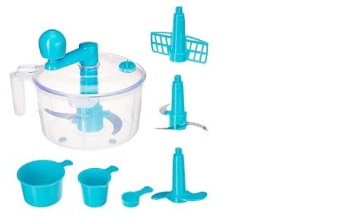 Dweezhet 2 in 1 Atta Roti Maker for Home Non-Electric Dough Maker & Liquid Mixer Chopper Machine Kitchen Atta Maker chakki clearline Measuring Cups Set Bread Mixer May Vary Hand Tool (Multicolour)