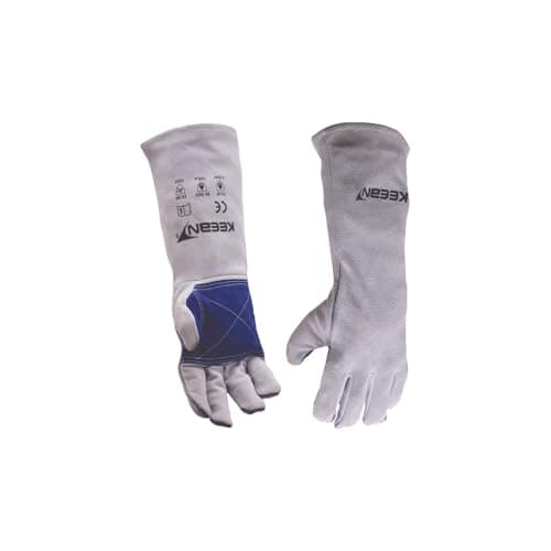 KEEAN MIG/ARC/TIG Welding 14 Inch Gloves with Extra Padded Palm Leather High Temperature Hot Thermal Work Safety Heavy Duty Heat&Fire Resistant at 350°C Leather Cut Proof Gaunlets. 2