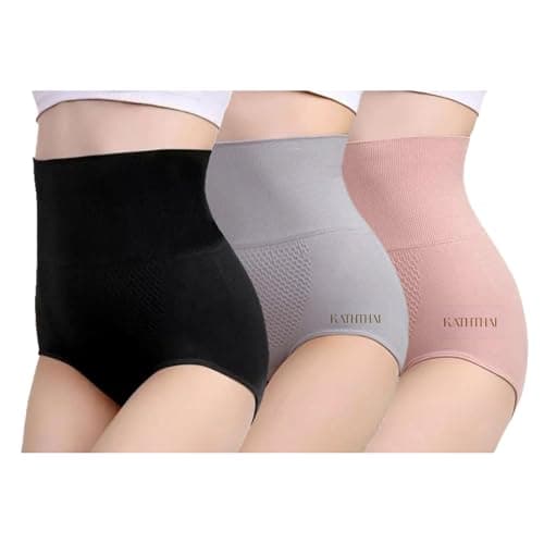 Kaththai High Waist Body Shaper Briefs for Women | Tummy Tucker Shapewear Panty for Women | Shaper Seamless Panty for | Hipster Concealed Waistband Thigh Shape