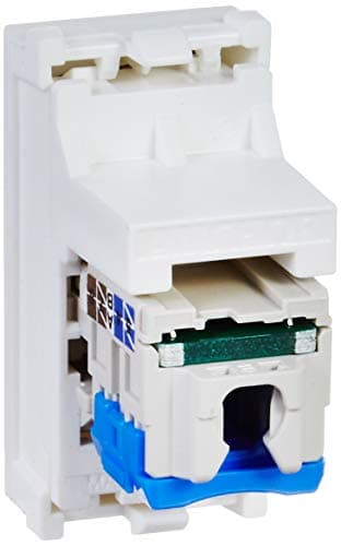 Anchor by Panasonic 66557 RJ45, Computer Socket, Cat 6, 1Modular (White, Pack of 2) 2