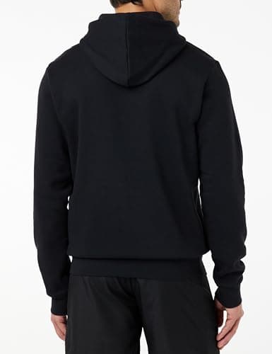 Adidas Men's Cotton Regular M Feelcozy Hd Hooded Neck Hoody Sweatshirt (Gv5294_L, Black/White, L) 2