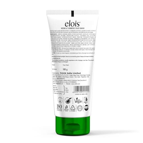 Elois Neem and Turmeric Facewash l Sun-Lightening l Cooling Effect l Acne and Blemishes Solution l Paraben Free l For All Skin Types l 100g 2