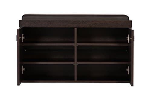 DeckUp Turrano 2-Door Engineered Wood Shoe Rack (Dark Wenge, Matte Finish) 40D x 80W x 48H Cm 4