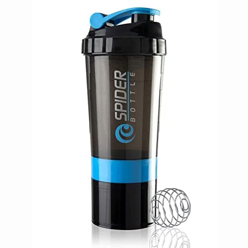 COOL INDIANS Promotion Protein Shaker Bottle with 2 Extra Compartment Jars, Water Shaker Bottle with Storage for Energy Powder Protein Nutrition Shaker Bottle for Gym Come with Compartment