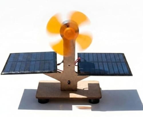 ERH India Solar Panel Windmill Fan Science Project Kit for Kids & Students – Readymade Working Model, STEM Physics Experiment, Renewable Energy Learning Toy 4