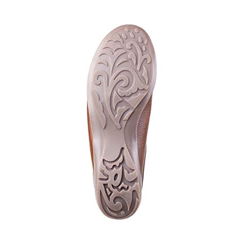 Mochi Womens Leather Tan Slip Ons (Size (5 UK (38 EU)) 4