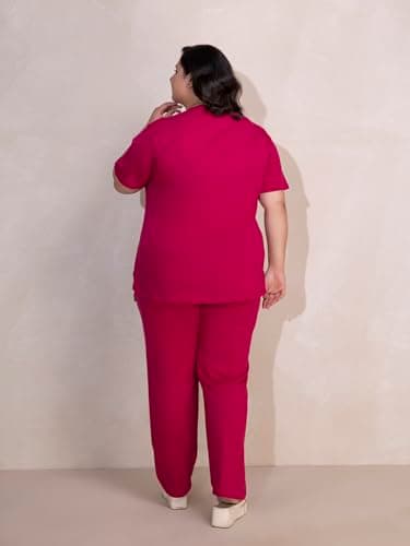 TITTLI Women Plus Size Pure Cotton Typography Printed Nightsuit Set | T-Shirt and Pyjama Nightwear | Soft Cotton Sleepwear with Pockets | Lounge Wear for Women | L to 8XL 3