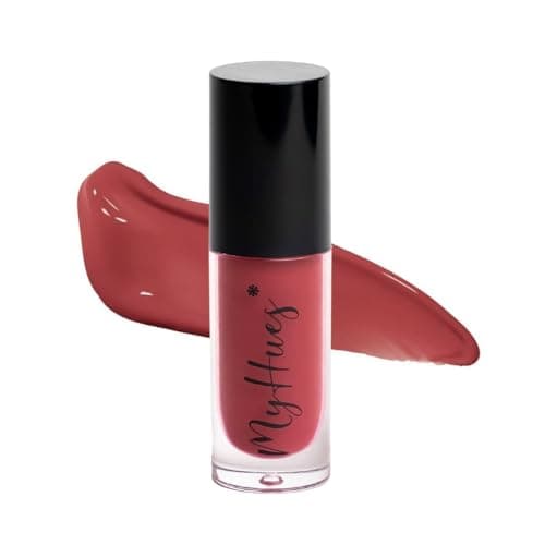 MyHues HyGlow Lip Elixir Lip Gloss for Women | Lip Oil, Infused with Jojoba Oil, Almond Oil, Plant Derived Squalane & Shea Butter, Nourishing | Moisturizing and Hydrating, Glossy Finish Rose Pink – Ya