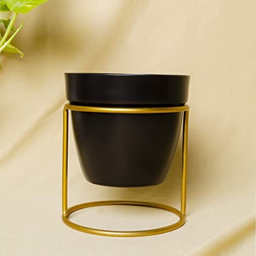 KYARI Vanessa Alluring Black, Metal Oblong Pots & Planters Pack of 1
