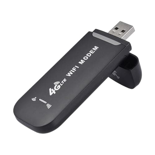 XMUVIT 4G LTE Wireless USB Dongle | All SIM Network Supported Data Card | Up to 150Mbps High-Speed Portable WiFi Hotspot | Plug & Play Single Band Internet Stick for Laptop & PC_Black