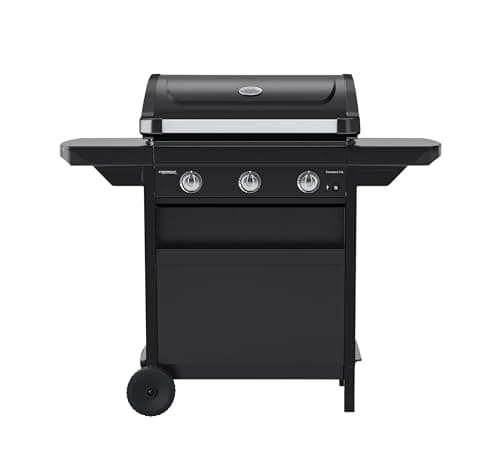 Campingaz Compact 3L Gas Barbecue Grill | Italian-Made 3 Burner BBQ with 7500W Power, Foldable Side Tables & Piezo Ignition | Enamelled Cast Iron Grill Surface, Serves 12–16 People