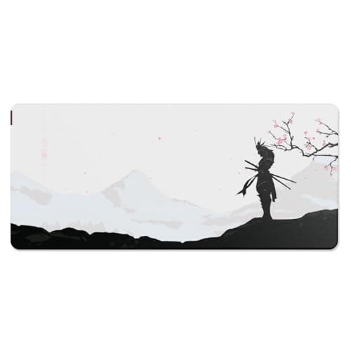 Vero Forza Japan Series “Samurai Cherry Blossom” (Limited Edition) Gaming Mouse Pad XXL 900mm x 400mm x 5mm, Water & Dust Resistant Desk Pad, Gaming & Work Desk Mat.