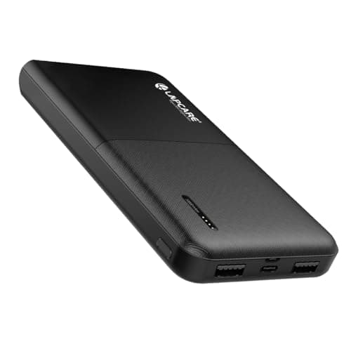 LAPCARE Smart Tank 10000Mah Fast Charging Power Bank | Dual USB Port | Led Indicator | Light Weight | Multi Protocol Support | Multi Circuit Protection | Compact & Slim Design | Made in India