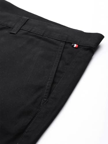 Thomas Scott Men Plus Size Pure Cotton Chinos Trousers(TSB095A_Black_46) 6