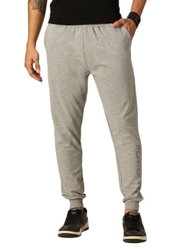 Thomas Scott Mens Cotton Blend Slim Fit Joggers Track Pant (CCKB06_Greymelange, S)