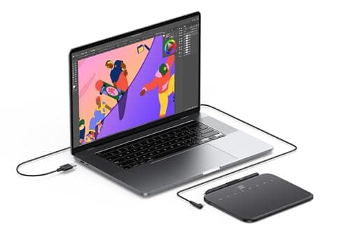 XPPen Deco 640 Graphics Drawing Pen Tablet 6x4 inches with 16384 Levels Pressure Sensitivity, 8 Soft Shortcut Keys, Battery Free Stylus, Android Support, Black 4