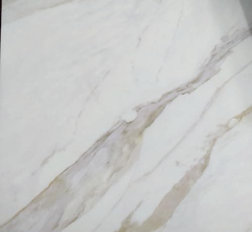 Niyanta Self-Adhesive and Removable PVC Marble Floor Tile,Vinyl Flooring,Marble Tile Sticker Moisture Proof, PVC Wall Panels, Granite Look Wall Sticker for Wall Floor Home Kitchen - 4pcs (Cream)