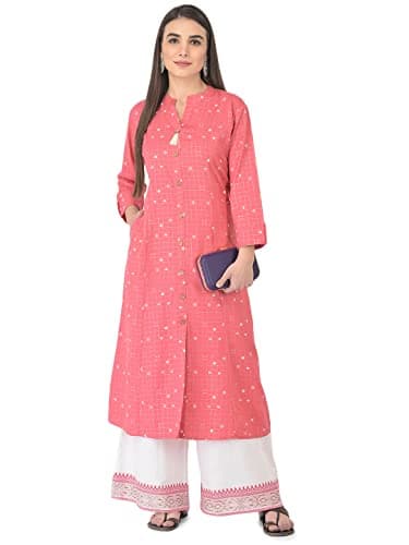 Pistaa's Women's Cotton Salwar Suit (KUPZO_LUDORT_PCH_50_4XL_Peach_XXXX-Large)
