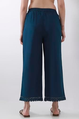 Biba Women Blue Relaxed Palazzos_XL 5